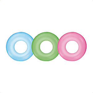 Boia Inflável Piscina Praia Redonda Neon 76cm Mor