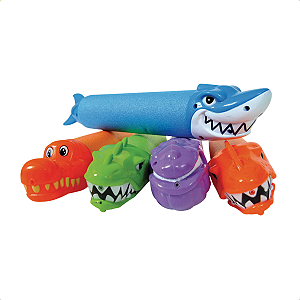 Lança Água Infantil Animais Aquáticos Para Piscina Praia Brinquedo Diversão Mor