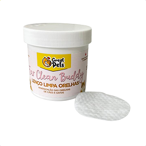 Lenço Limpa Orelhas Great Pets para Cães e Gatos Ear Clean Buddy – Higiene Auricular Prática