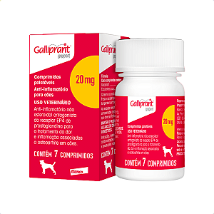 Galliprant 20 mg Anti-inflamatório para Cães Elanco – 7 Comprimidos