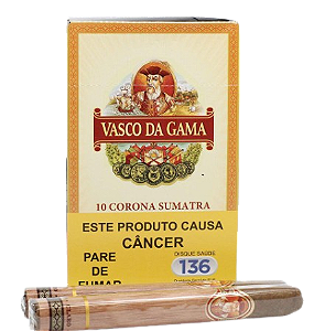 Charuto Vasco Da Gama Corona Sumatra – Caixa com 10 unidades