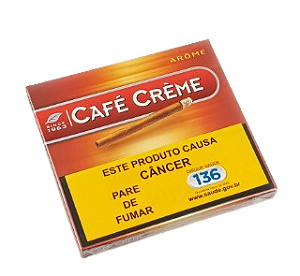 Cigarrilha Café Creme Arome - Caixa com 10 unidades