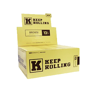 Caixa Seda Keep Kolling Brown - 40 unidades