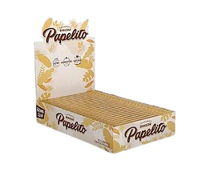 Caixa Seda Papelito Brown Slim 1 1/4 - 25 unidades