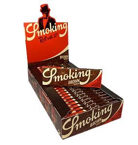 Caixa Seda Smoking Brown Medium - 25 unidades