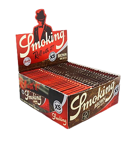 Caixa Seda Smoking Brown King Size XS - 50 unidades