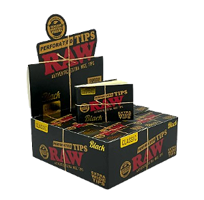 PITEIRA RAW BLACK EXTRA LARGE -  Caixa com 36 unidades