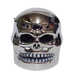 Dichavador Caveira Metal 3 partes - unidade