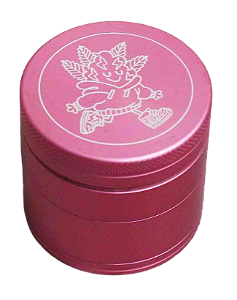 Dichavador Puff Life Alumínio 4 Partes - Rosa