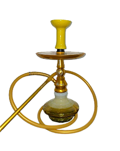 Narguilé Completo Alfarid Twister - Dourado