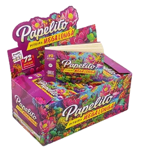 Piteira Papelito Mega Longa 2x1 - Caixa com 30 unidades