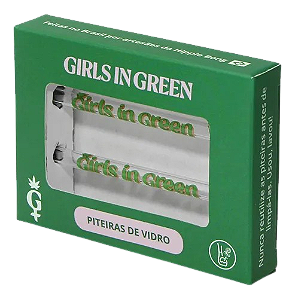 Piteira Hippie Bong Girls In Green - Card com 2