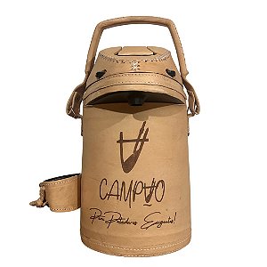 Garrafa Campão Térmica em inox revestida em Couro legítimo 2,5l