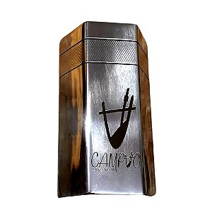Copo Campão Inox sextavado com detalhe recartilhado
