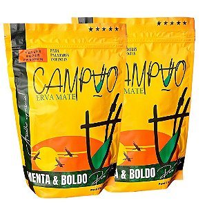Kit de 2 ervas Campão Premium  Menta e Boldo
