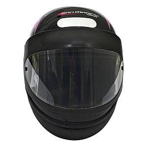 CAPACETE SAN MARINO PRETO FEMME 58