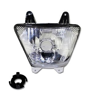 BLOCO OPTICO CRISTAL SEM LAMPADA HONDA XRE300 2009 A 2018