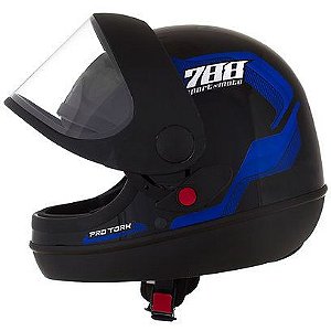 CAPACETE SM SPORT 788 60 PRETO/AZUL