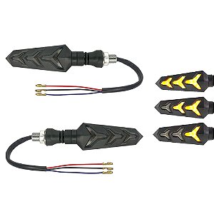 PISCA COMPLETO LED SEQUENCIAL COM PORCA NAO NECESSITA DE RELE  TITAN125 KS-ES-KSE 2000 A 2004/FAN125 2005 A 2013