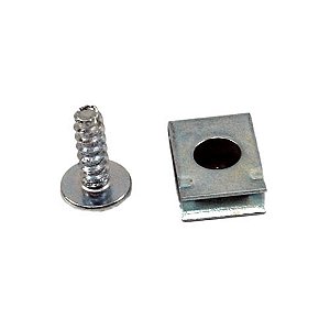 PARAFUSO COM PRESILHA 4X12 PARA FIXAR RABETA FAN125 2014 A 2018/FAN150 2014