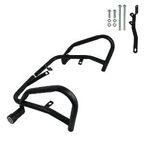 PROTETOR DE CARENAGEM COM PONTEIRA PRETO FZ25A 2018 A 2024