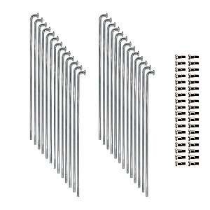 RAIOS DIANTEIRO JOGO COM 36 PECAS 4mm INOX (36Pcs x 210,0 mm) \ XTZ150 CROSSER ED 2014