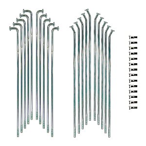 RAIOS TRASEIRO JOGO COM 36 PECAS ZINCADO XTZ150 CROSSER ZA 2019 A 2024/XTZ150 CROSSER