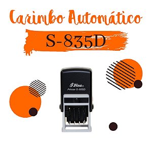 Carimbo Datador Automático Shiny Printer S-835D - 20x30mm
