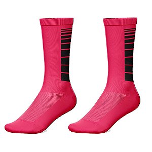 MEIA CANO ALTO CICLISMO MOUNTAIN BIKE ACADEMIA ROSA RISCOS