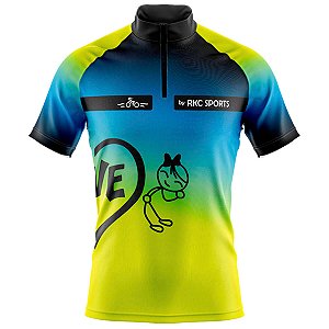 CAMISA CICLISMO MASCULINA MOUNTAIN BIKE MANGA CURTA CASAL ATÉ O MUNDO ACABAR
