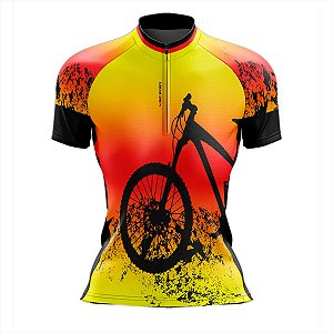 CAMISA CICLISMO FEMIININA MOUNTAIN BIKE MANGA CURTA
