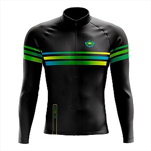CAMISA CICLISMO MASCULINA MOUNTAIN BIKE MANGA LONGA RKC SPORTS LISTRADA