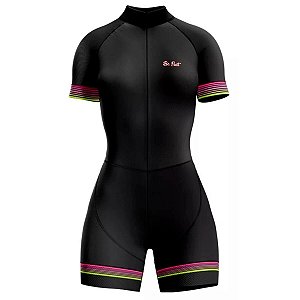 MACAQUINHO CICLISMO MOUNTAIN BIKE FEMININO FORRO EM GEL PREMIUM BE FAST LISTRAS