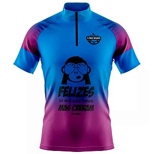 CAMISA CICLISMO MASCULINA MOUNTAIN BIKE MANGA CURTA FELIZES OS QUE NÃO VIRAM *SEM TROCA*