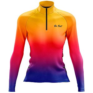 CAMISA CICLISMO FEMININA MOUNTAIN BIKE MANGA LONGA INFINITY UV+50