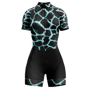 MACAQUINHO CICLISMO MOUNTAIN BIKE FEMININO FORRO EM GEL RKC ZEBRA