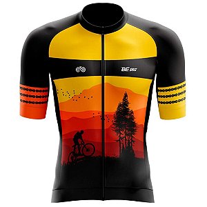 CAMISA CICLISMO MASCULINA SMART ZÍPER TOTAL MOUNTAIN BIKE MANGA CURTA PINHEIROS