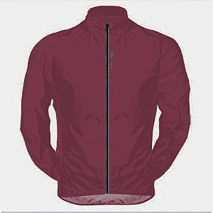 JAQUETA CORTA VENTO CICLISMO UNISEX VINHO COM BOLSO