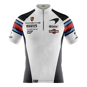 CAMISA CICLISMO  MASCULINA MANGA CURTA MARTINI PRETA
