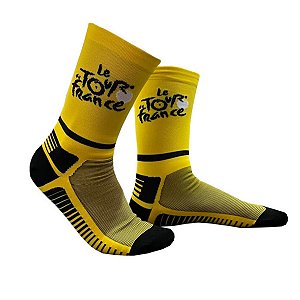 Meia Ciclismo Mtb Cano Longo Tour de France Amarela