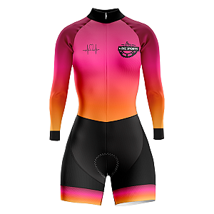 MACAQUINHO CICLISMO FEMININO ANJO MANGA LONGA RKC SPORTS