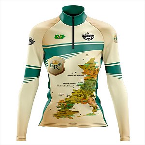 Camisa Ciclismo Feminina Manga Longa Rkc Sports Estrada Real UV+50
