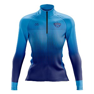 Camiseta Ciclismo Feminina Manga Longa Montanhas UV+50