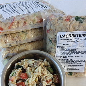 Comida natural para cães - Cãorreteiro 12 pacotes 500g