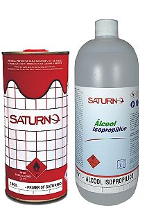 Promotor de Aderência 900ml + Álcool Isopropilico 1L  - Saturno PARA TRANSFER E SERIGRAFIA