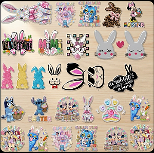 DTF UV - ADESIVO TRANSFER - PASCOA