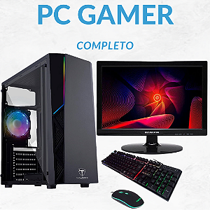 Pc Gamer Completo Stumble / i3 8100 / 8GB DDR4 / 240GB / Monitor 19 /  Headset / Teclado e mouse