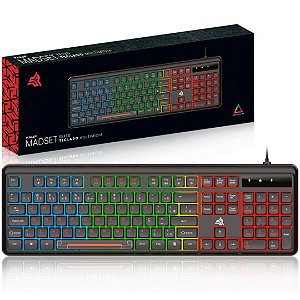 TECLADO GAMER LED RGB KP-TE130