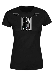 Camiseta feminina Prisma Brasil oficial T-SHIRT ELLUS ORIGINALS CLASSIC PRETO