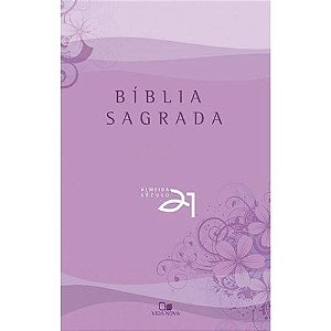 Bíblia Sagrada Almeida Século 21 brochura lilás c/ referências cruzadas
